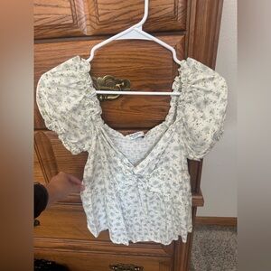 Arizona Ruffle Sleeve Tie-Knot Floral Blouse